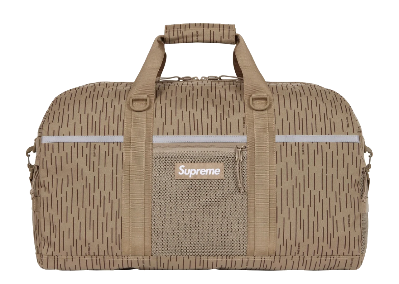 Supreme Duffle Bag Raindrop Tan | Kick Avenue