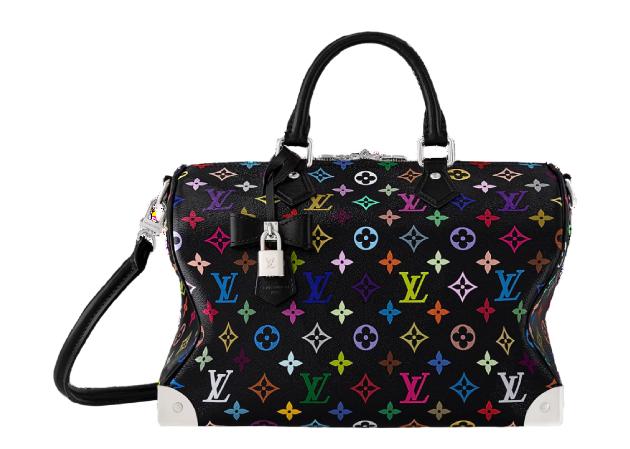 Louis Vuitton ※takashi Louis Vuitton x Takashi Murakami Speedy Soft 30 Black Multicolored