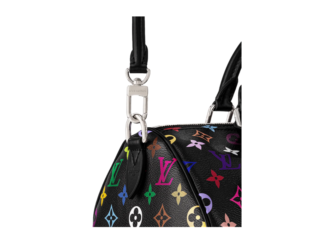 Louis Vuitton x Takashi Murakami Speedy Soft 30 Black Multicolored