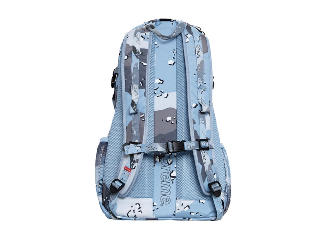 Supreme Backpack (SS20) Blue Chocolate Chip Camo | Kick Avenue
